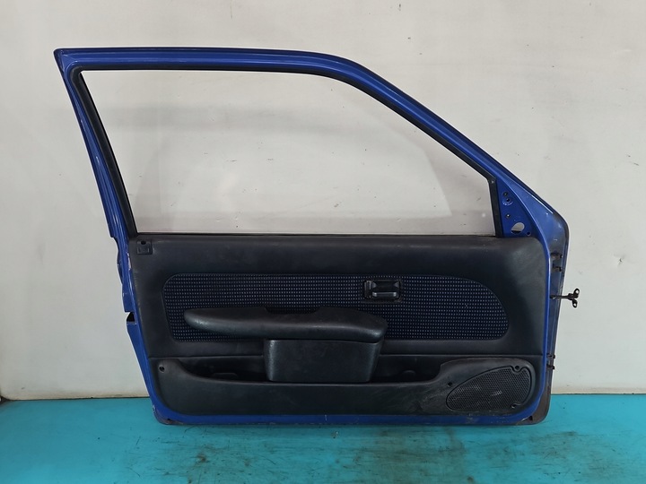 фото №15, Двері перед ліві peugeot 106 3d синій egj