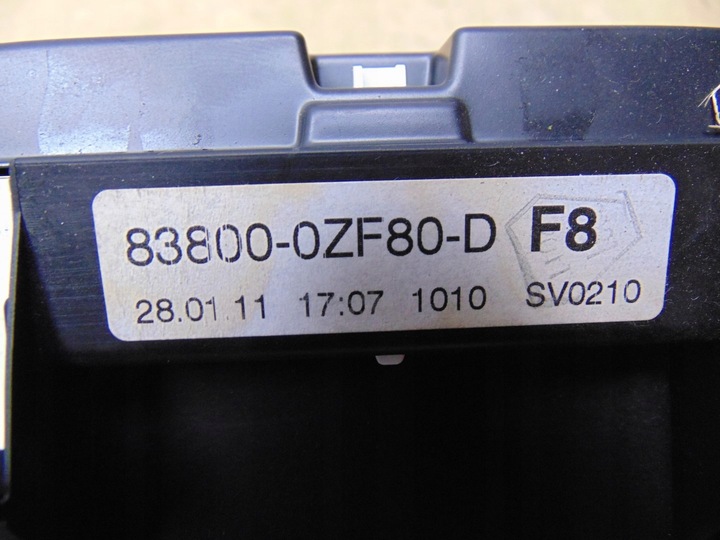 фото №13, Спідометр  манометр toyota corolla e15 рестайлінг 83800-0zf80-d