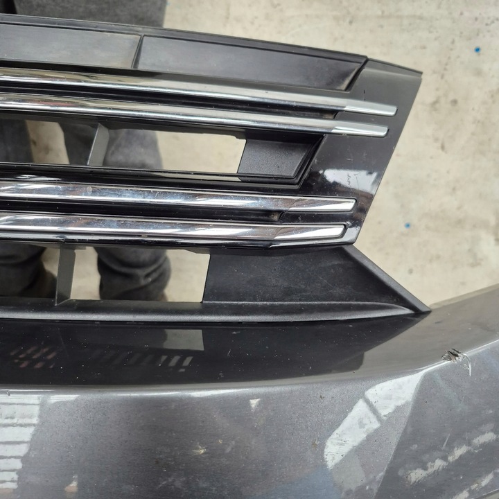 фото №7, Vw tiguan i рестайлинг 5n0 11- бампер перед переднее решётка радиатора 6xpdc spr 5n0807221k