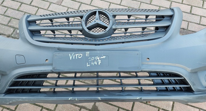 фото №14, Mercedes vito w447 14-19 бампер переднее перед