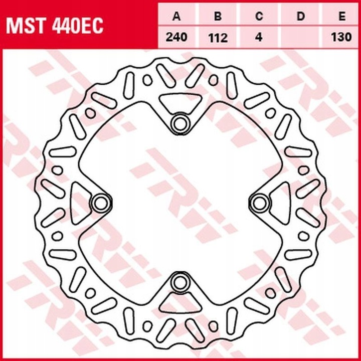 ZF ДИСК ГАЛЬМІВНИЙ ЗАД HUSQVARNA CR/WR 125, TE/TC/TXC 250, TE 310/449/511,