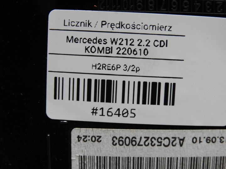 фото №9, Спідометр  mercedes w212 2.2 cdi a2129002509