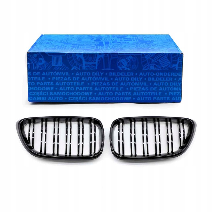 фото №10, Решётка решётка решётки радиатора bmw 2 f22 14-19 чёрный блеск m набор 2 рёбра
