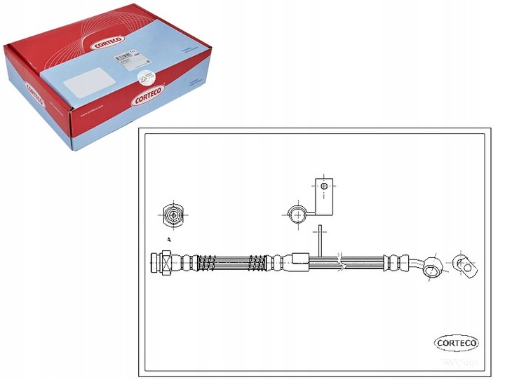 фото №1, Corteco 19032996 шланг тормозной гибкий