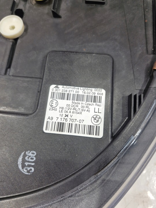 фото №11, Bmw 6 e63 e64 рестайлинг lci лампы правая левая ксенон некорректируемый комплект 7176708