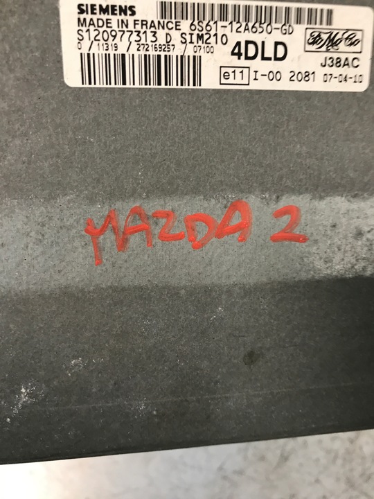 фото №5, Комп'ютер двигуна mazda 2 dy 6s61-12a650-gd