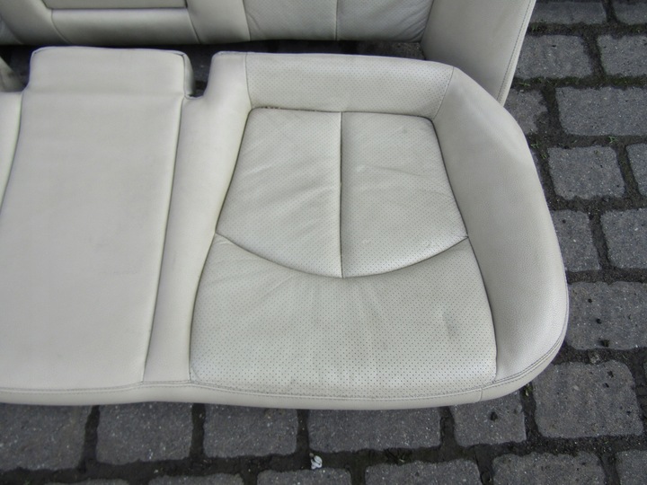 фото №11, 1 mercedes w211 02-06 sedan диван задня шкіра кремовий