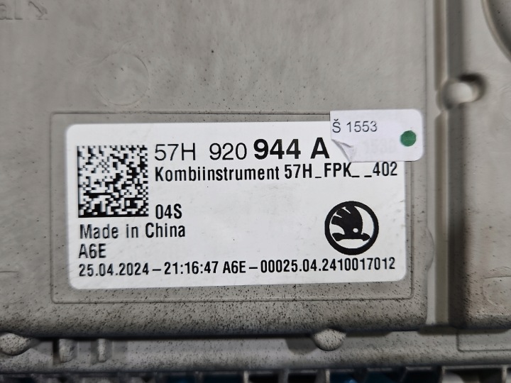 фото №8, Спідометр  skoda superb iv 2,0 tdi dxpa 57h920944a європа