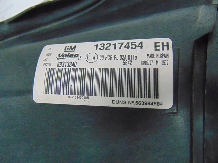 фото №11, Лампа правая перед opel corsa d 13217454 европа