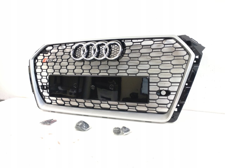 фото №6, Rs4 решітка радіатора бампера решітка радіатор audi a4 b9 2015-19 s-line pdc срібний