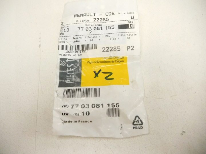 фото №8, Кліпса шланг клімат. renault kangoo 7703081155 x1
