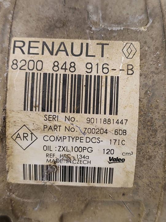 фото №8, Renault trafic iii x82 2015 компресор / компресор кондиціонера a/c