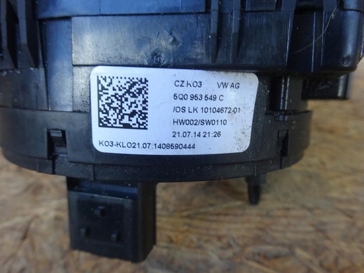 фото №7, Audi a3 8v golf vii r seat leon iii лента сматыватель подушка безопасности 5q0953549c