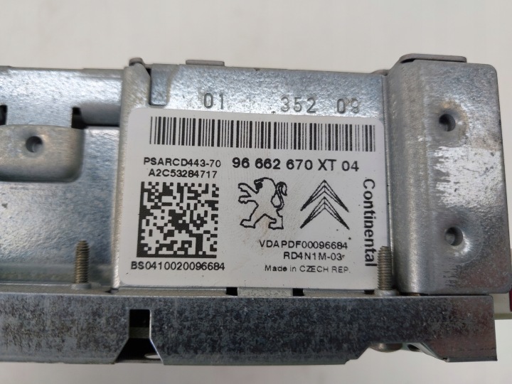 фото №5, Магнитола заводские cd 96662670xt citroen c4 picasso i