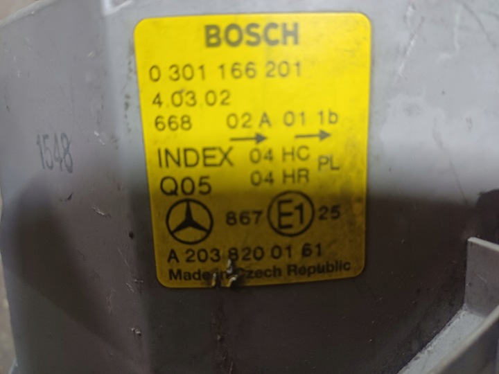 фото №12, Лампа лівий перед mercedes c клас w203 європа