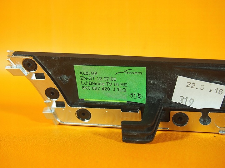 фото №10, Audi a5 8t рестайлінг декори тунелю піаніно чорний комплект 8t1857186ae / 8k0863305