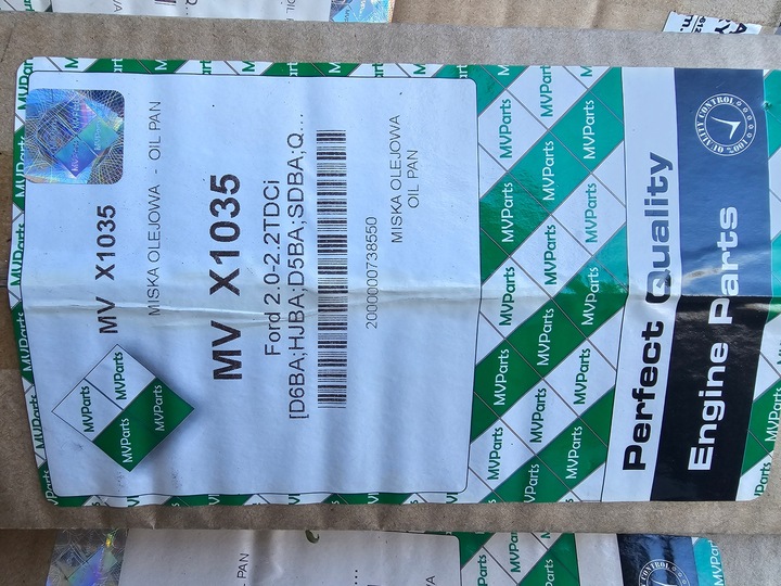 фото №3, Mv x1035 піддон масляна ford 2.0-2.2tdci