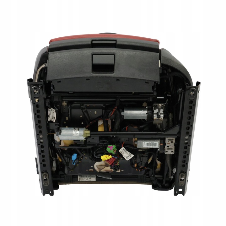 фото №16, Audi s4 b8 8k сиденье sport переднее левый с подогревом кожаный красный чёрный