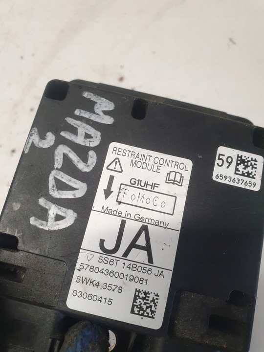 фото №4, Модуль датчик подушка безпеки mazda 2 5s6t14b056ja