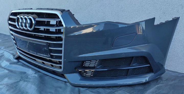 фото №11, Audi a6 s6 c7 4g рестайлінг 15-18 s-line бампер переднє lz7s дейтона gray