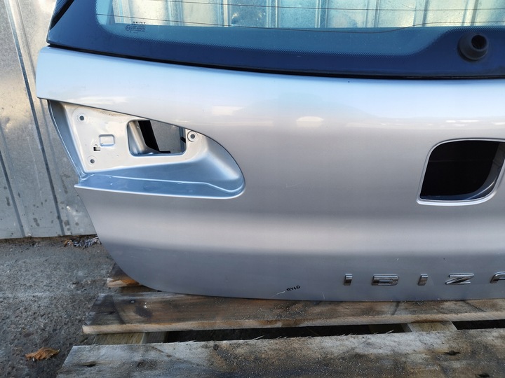 фото №4, Крышка стекло зад seat ibiza iii 6l рестайлинг 2006-2009 цвет ls7y 3d 3 дверь