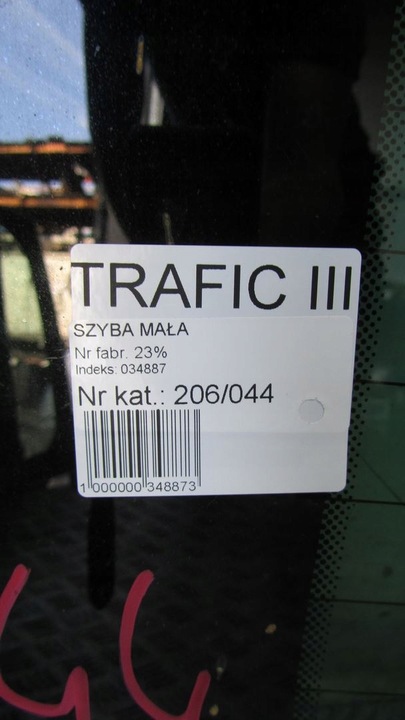 фото №7, Trafic vivaro iii стекло крышки багажника 14-