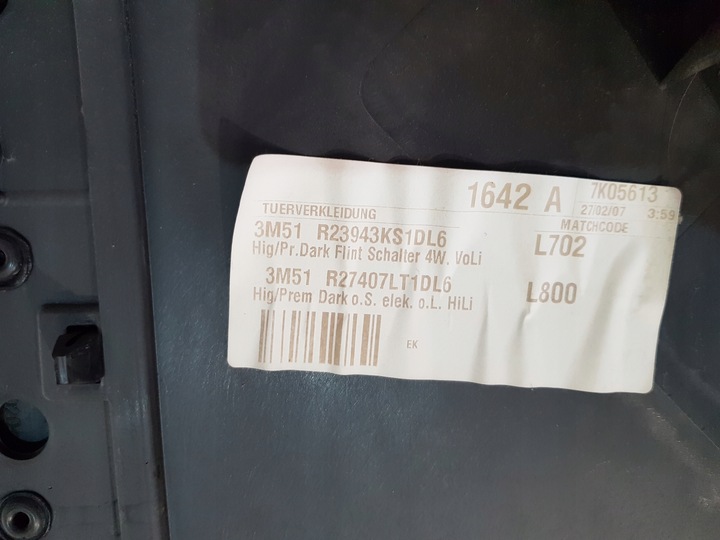фото №13, Обшивки дверь kpl ford focus cmax дорестайлинг 07 eur