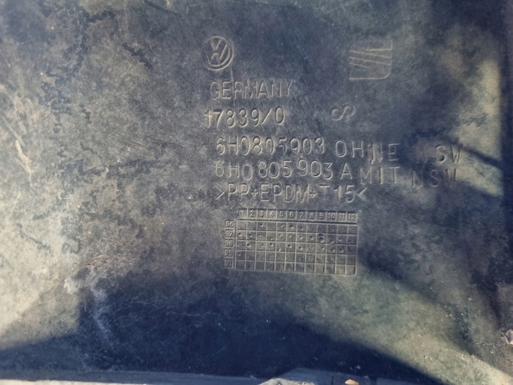 фото №8, Seat arosa 6h накладка бампера передньої оригінал 6h0805903