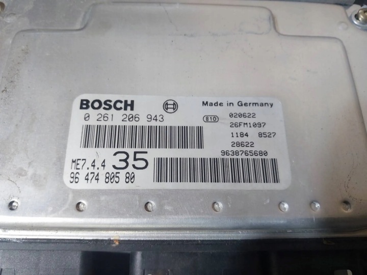 фото №7, Блок управления двигателем (ecu) / модуль ecu peugeot 307 1.6 9647480580 0261206943