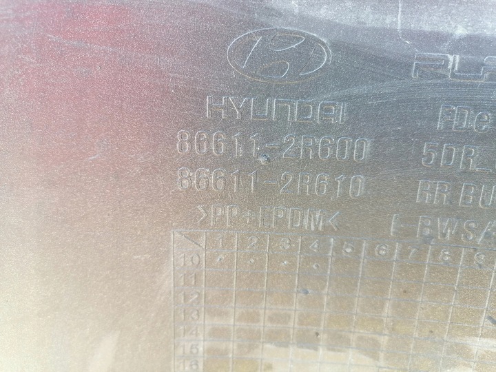 фото №11, Бампер зад hyundai i30 hb 10-12 оригінал