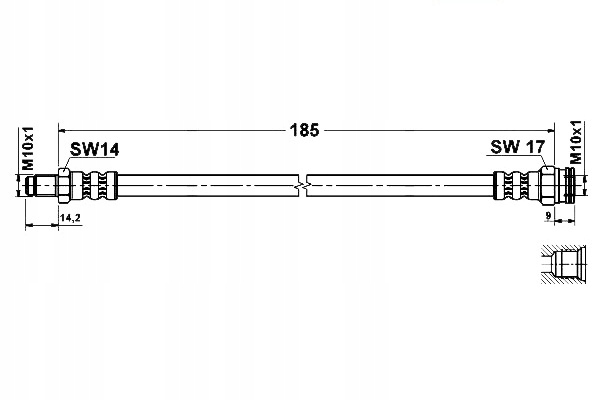 фото №8, Ate 24.5112-0185.3 - шланг гальмівний / fiat