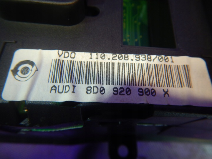 фото №6, Audi a4 b5 1.9 tdi ajm 150km спідометр  8d0920900x