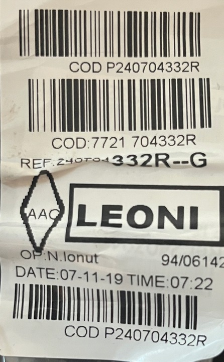 фото №2, Dacia duster ii джгут протитуманні фари бампер перед