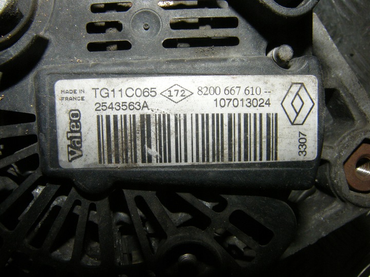 фото №3, Генератор megane scenic ii рестайлінг 1.9 2.0 dci