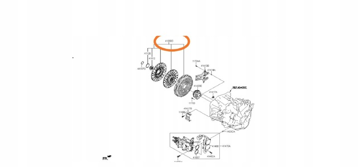 фото №3, Притиск dwustopniowy зчеплення 7dct автомат kia ceed carens soul 2015- oem