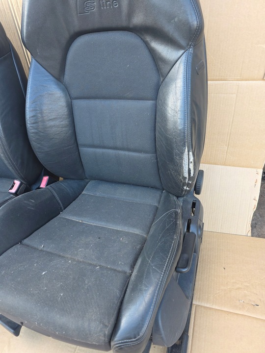 фото №8, Audi a4 b6 b7 сидіння сидіння обшивки напівшкіра speed s-line чорні avant