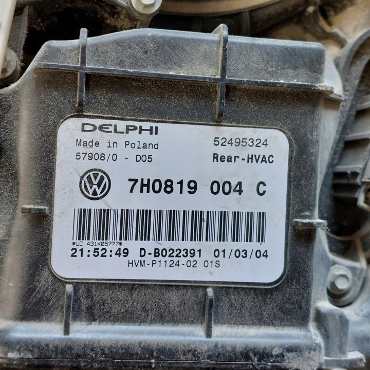 фото №11, Volkswagen t5 отопитель задняя смеситель delphi 7h0819004c
