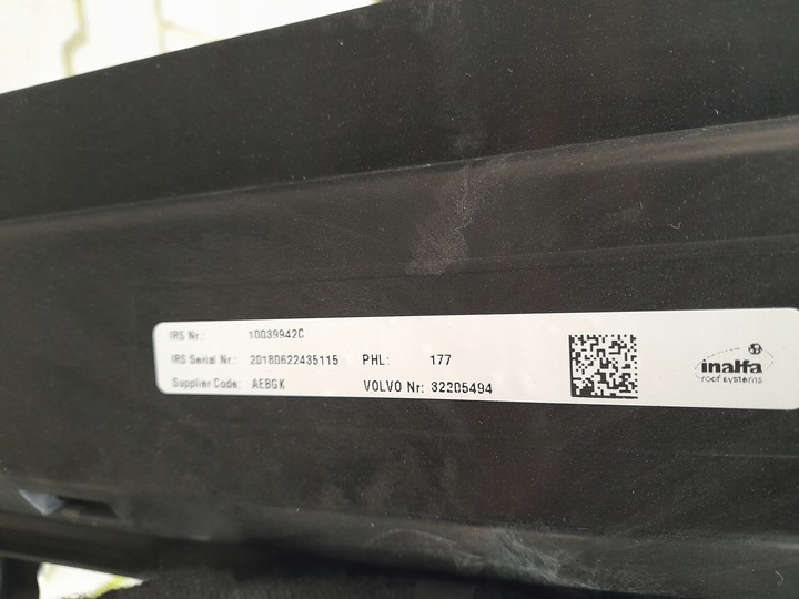 фото №7, Рамка панорами 32205494 двигуни volvo xc60 ii 2020r