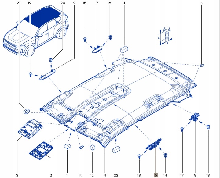 фото №11, Крепление шторы воздушной левое dacia duster iii bigster 985k11888r