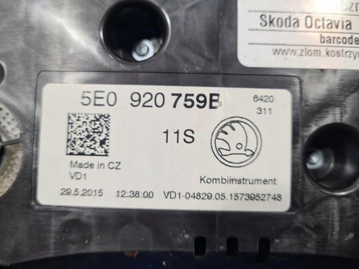 фото №14, Skoda octavia iii scout універсал спідометр  5e0920759b