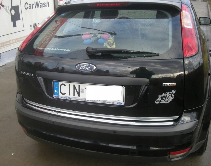фото №13, Ford focus mk ii hb - молдинг хром na крышка багажника тюнинг