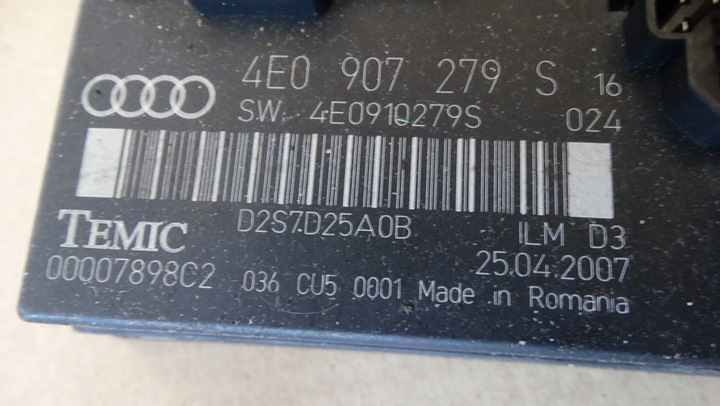 фото №3, Модуль света 4e0907279s audi a8 d3