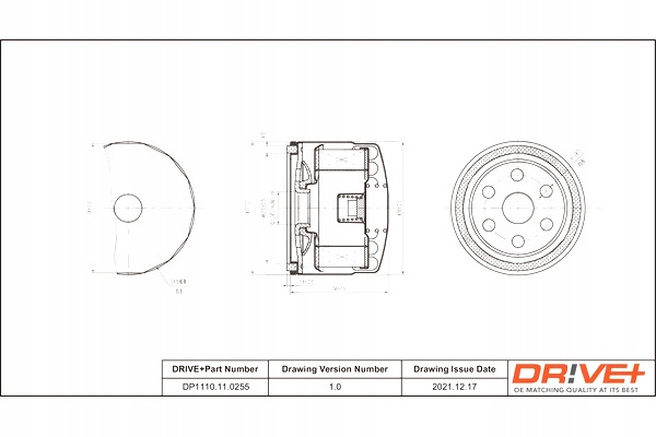 DRIVE+ ФИЛЬТР МАСЛА FIAT БЕНЗИН 0 7 94-98 CINQ UECENTO