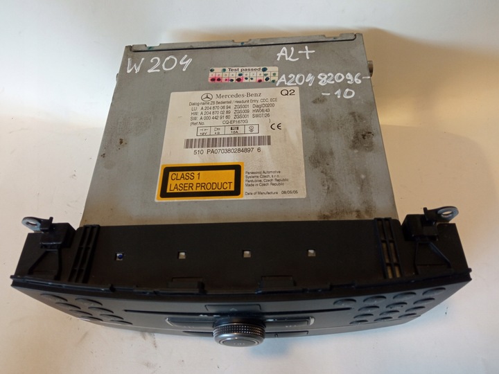 фото №5, Радіо панель перемикач mercedes w204 a2048700594 a2048700694