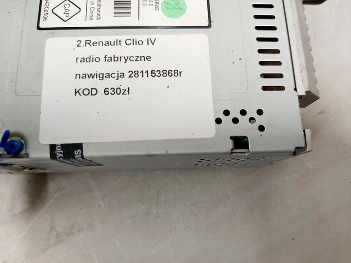 фото №8, Renault clio 4 iv радио заводские навигация код 281153868r