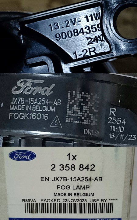 фото №9, Ford focus kuga mondeo puma галоген правые перед jx7b-15a254-ab