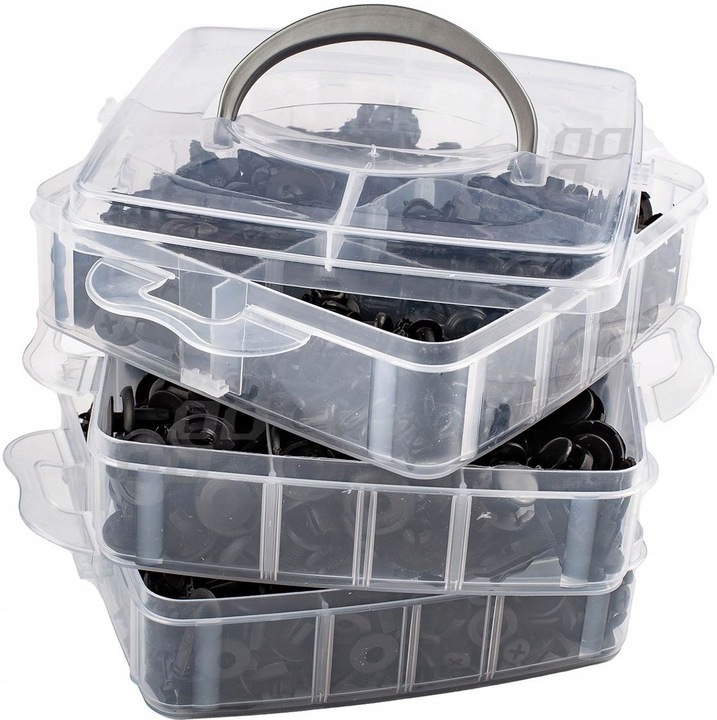 фото №16, Застібки кліпси кліпси rozporowe автомобільні do оббивка 620 szt міцний набір