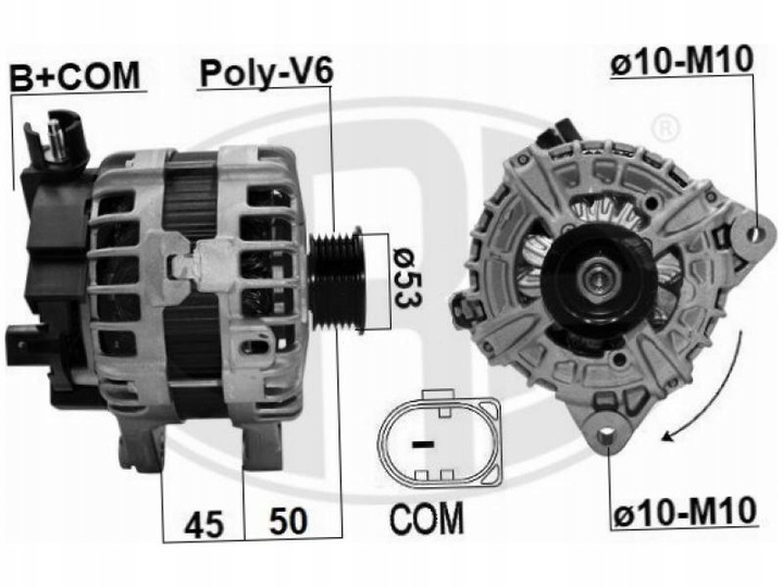 фото №2, Генератор land rover range rover evoque 2.0 sport 2.0 velar 2.0