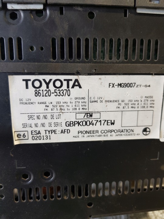 фото №10, Магнитола lexus is ii oem номер 86120-53370