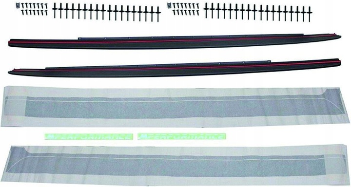 фото №3, Планки pod пороги наклейки bmw g30 17- m-performanc